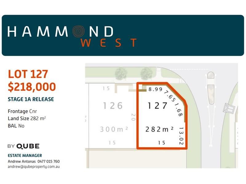 Lot 127,  Whadjuk Drive, Hammond Park
