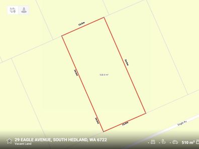 Lot 327, 29 Eagle Avenue, South Hedland WA 6722