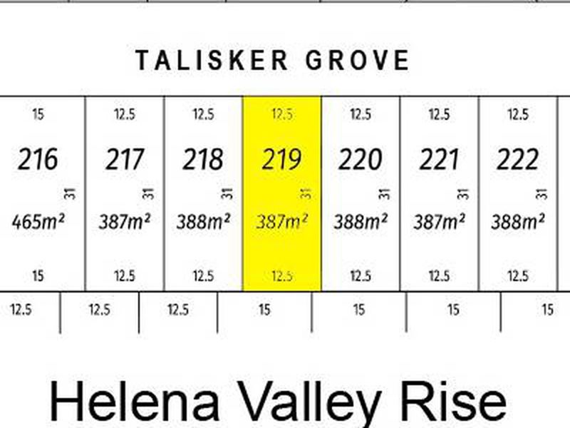 Lot 219,  Talisker Grove, Helena Valley WA 6056