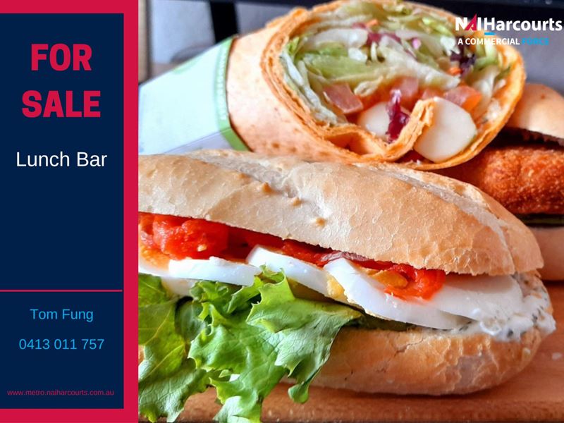 Food/Hospitality - Lunch Bar For Sale - Fantastic Location!