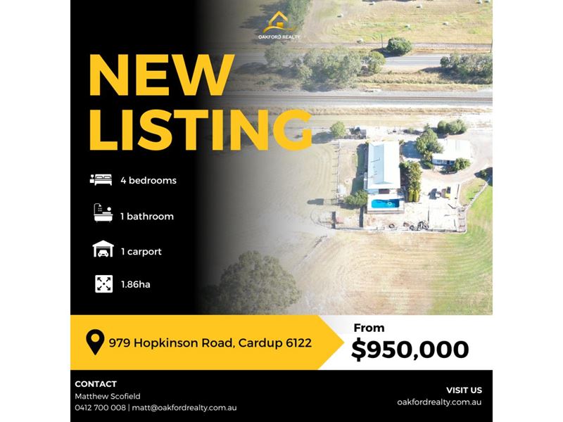 979 Hopkinson Road, Cardup WA 6122