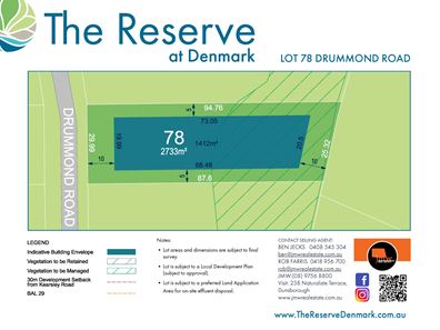 Lot 78,  The Reserve, Denmark WA 6333