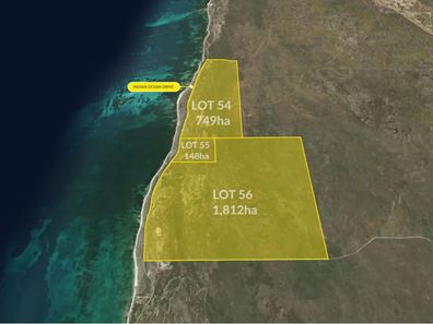 Lots 54, 55 & 56 Indian Ocean Drive, Arrowsmith WA 6525