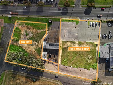 1857,1863,1865,1867 Albany Highway & 6 Herbert Street, Maddington WA 6109