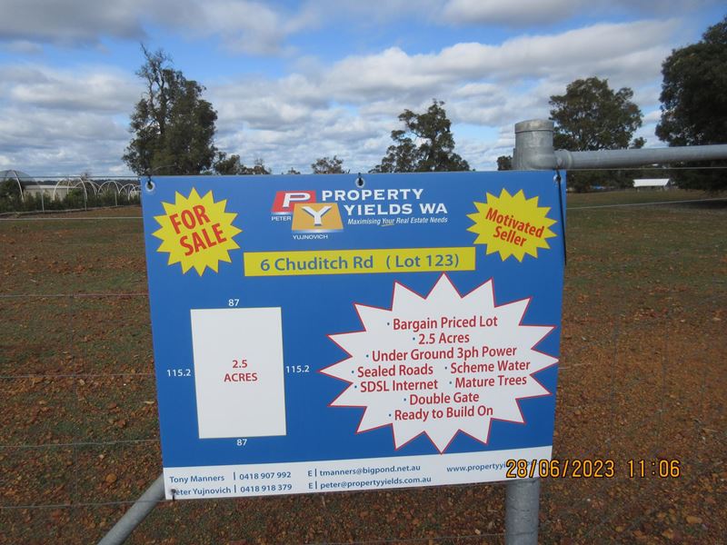 Lot 123, 6 Chuditch Road, Wundowie