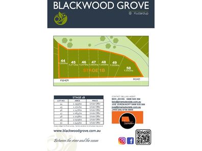 Stage 1B Blackwood Grove, Kudardup WA 6290