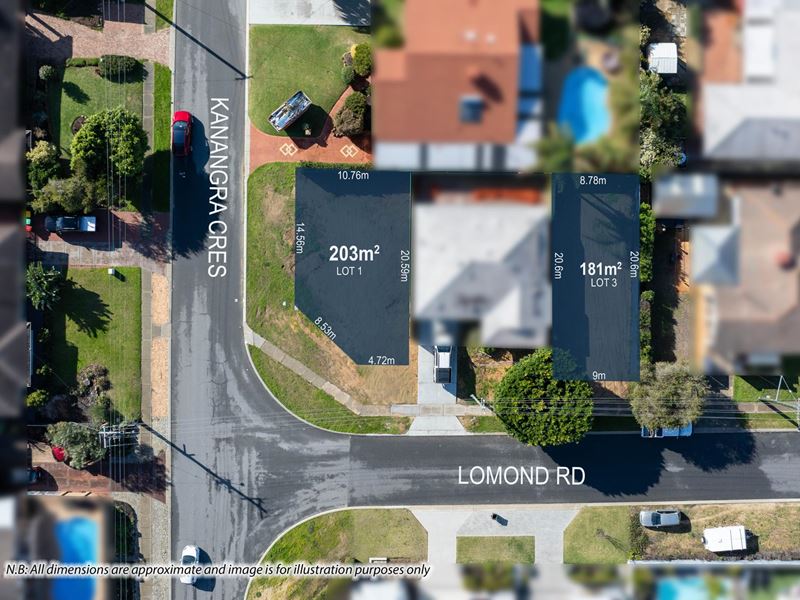 Lots 1 & 3 / 4 Lomond Road, Greenwood WA 6024
