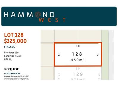 Lot 128,  Almond Close, Hammond Park WA 6164