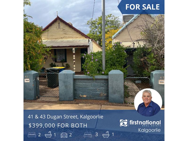 41 & 43 Dugan Street, Kalgoorlie