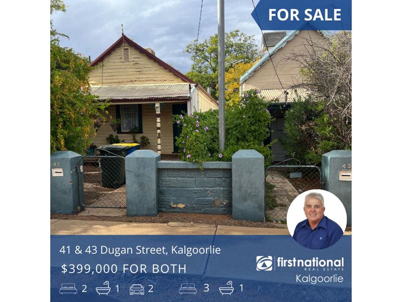 41 & 43 Dugan Street, Kalgoorlie WA 6430