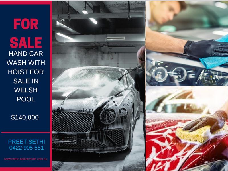 Automotive - HAND CAR WASH WITH HOIST IN WELSHPOOL
