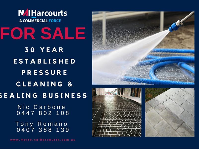 Services - Established Pressure Cleaning & Sealing Business - 30+ Years | Strong B2B Client Base