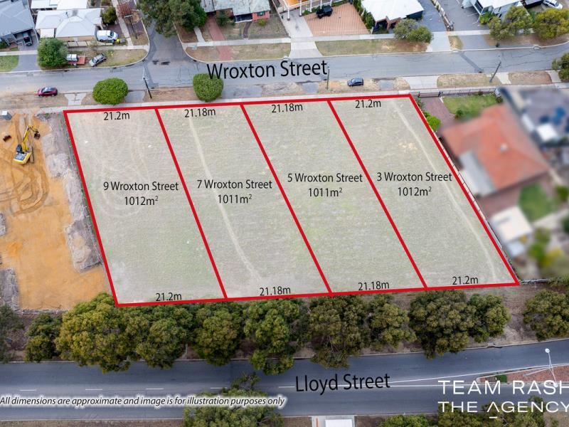 3, 5, 7 & 9 Wroxton Street, Midland WA 6056
