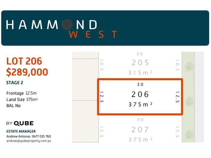 Lot 206,  Chittick Road, Hammond Park WA 6164