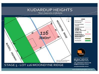 Lot 116, 74 Moondyne Ridge, Kudardup WA 6290