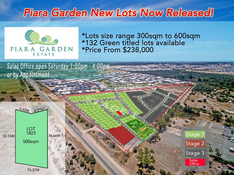 Lot 1823 Lignite avenue, Piara Waters WA 6112