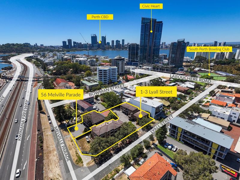 1-3 Lyall Street & 56 Melville Parade, South Perth WA 6151