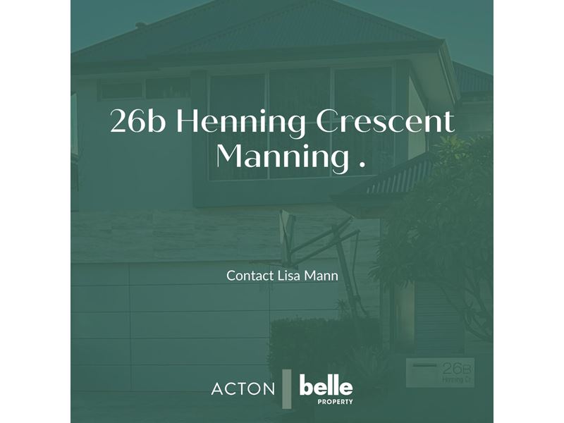 26b Henning Crescent, Manning