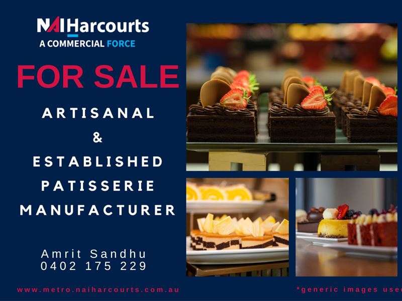 Food/Hospitality - Artisanal & Established Patisserie Manufacturer