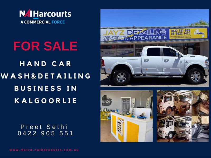Automotive - HAND CAR WASH & DETAILING BUSINESS IN KALGOORLIE