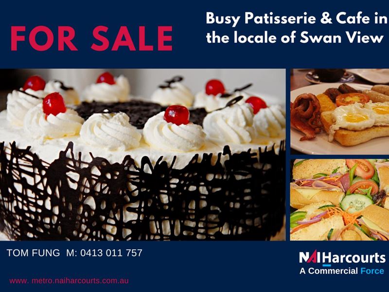 Food/Hospitality - Busy Patisserie & Café For Sale in Swan View!
