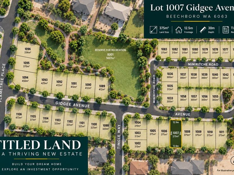 Lot 1007, 23 Gidgee Ave, Beechboro WA 6063