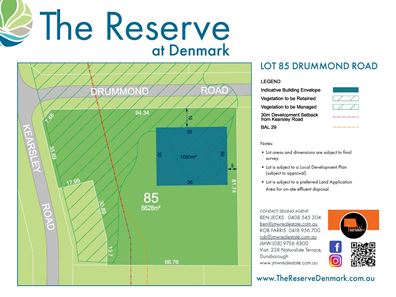 Lot 85,  The Reserve, Denmark WA 6333