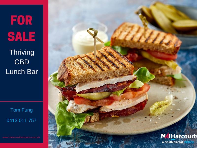 Food/Hospitality - Business For Sale: Thriving Perth CBD Lunch Bar with Alfresco Seating