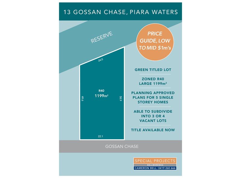 13 (Lot 74) Gossan Chase, Piara Waters
