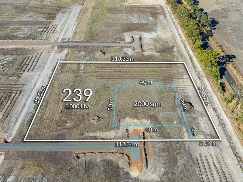 Lot 239,  Hasluck Circuit, North Dandalup WA 6207
