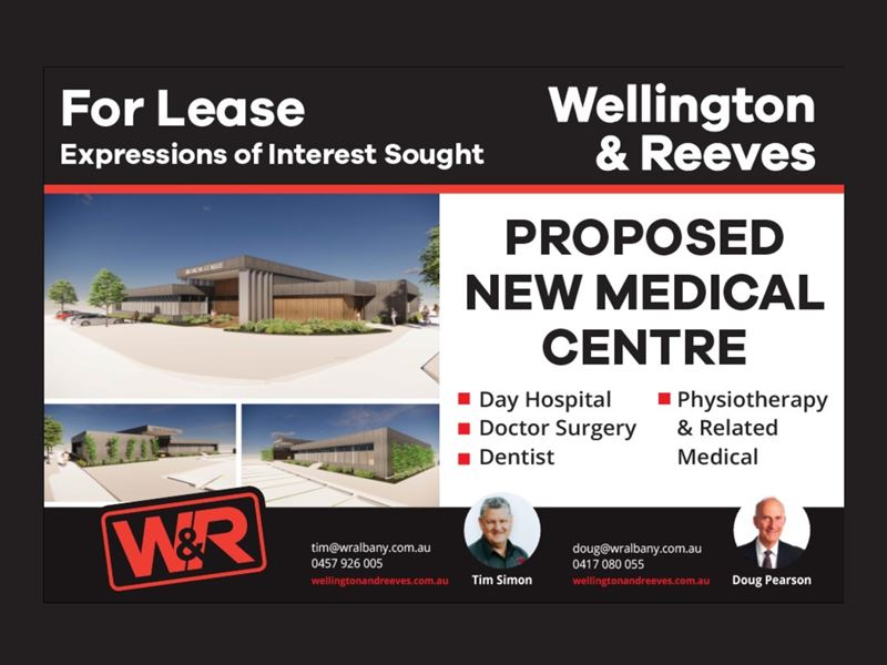 Proposed Medical Centre, Corner Angove Road & Pretious Street, Spencer Park WA 6330